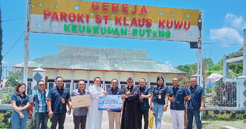 32 Paroki di Keuskupan Ruteng Sudah Dapat Sentuhan Berbagi Kasih dari Bank NTT